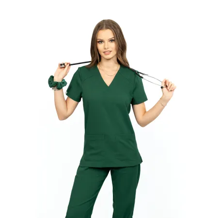 Bluzka medyczna SCRUBS MEDI TEDDY  - COSTA DEEP FOREST